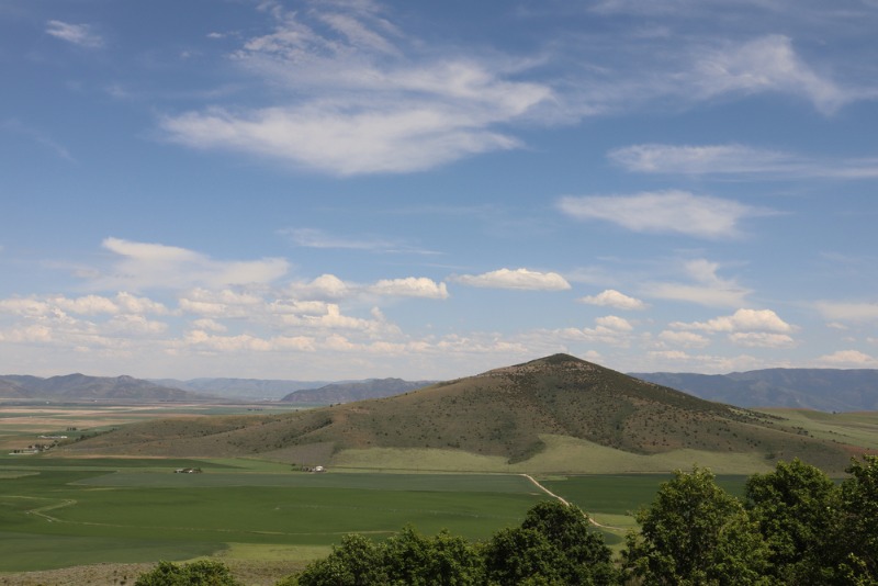 Southeast Idaho: A large mountainous hill at St. Anthony Sand Dunes.